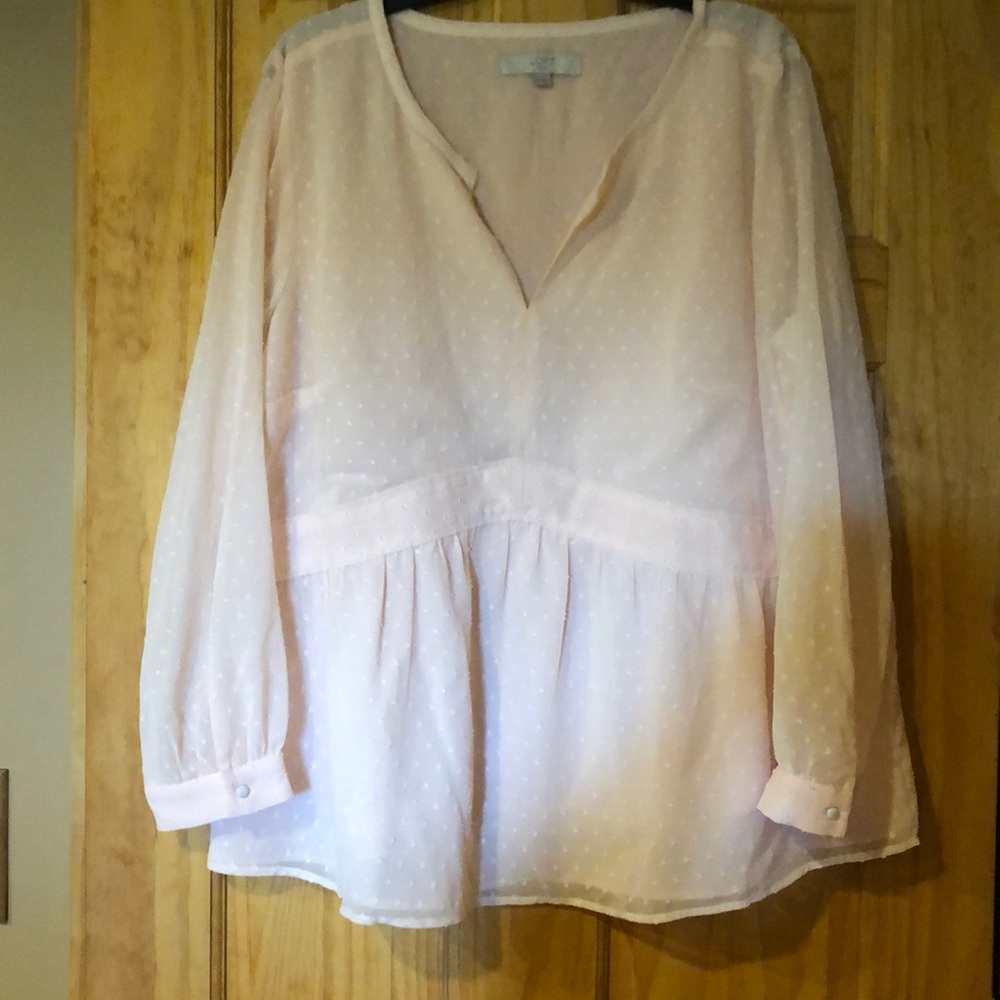 LOFT sheer top